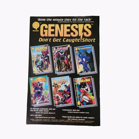 Malibu Comics Necroscope Book 2 Wamphyri #1 1993 Comic Book Bagged Boarded - Picture 2 of 2